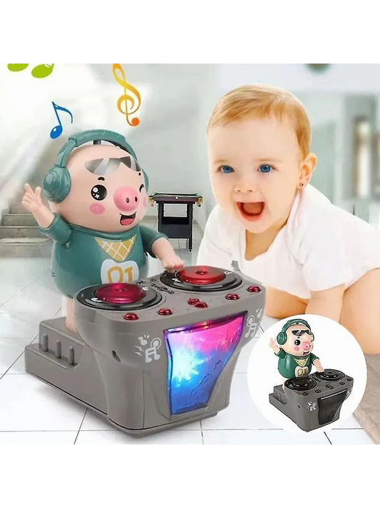 DJ Rock Pig Χορευτικό Παιχνίδι με Μουσική & Φώτα 🎵✨