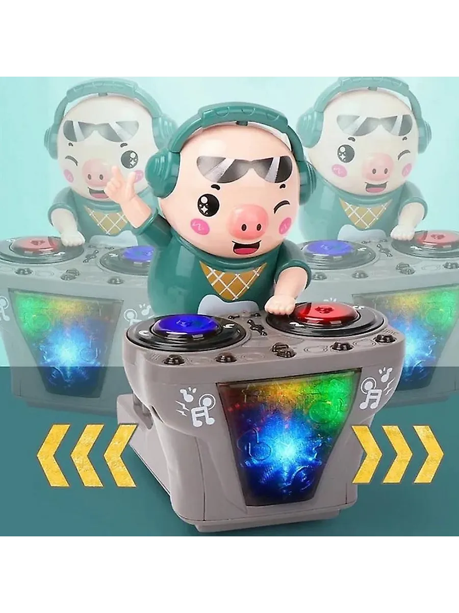 DJ Rock Pig Χορευτικό Παιχνίδι με Μουσική & Φώτα 🎵✨